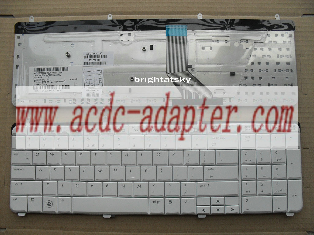 Genuine NEW HP Pavilion DV7-2000 DV7-3000 US White Keyboard